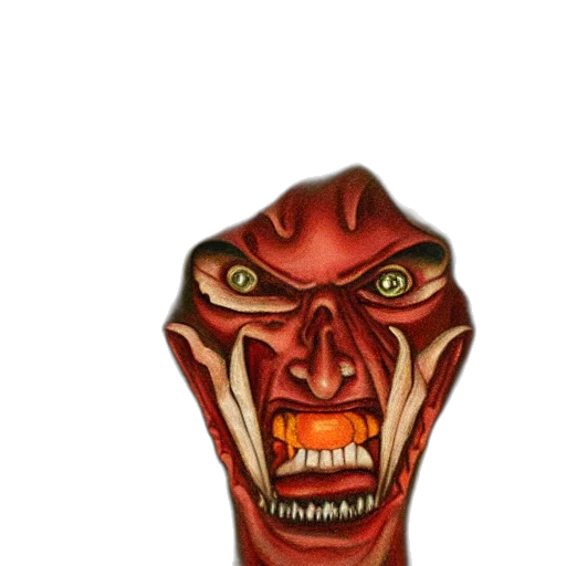 mask, face, staff, creature transparent PNG cut-out
