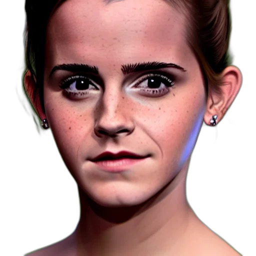 face, jewelry, hair, photorealistic transparent PNG cut-out