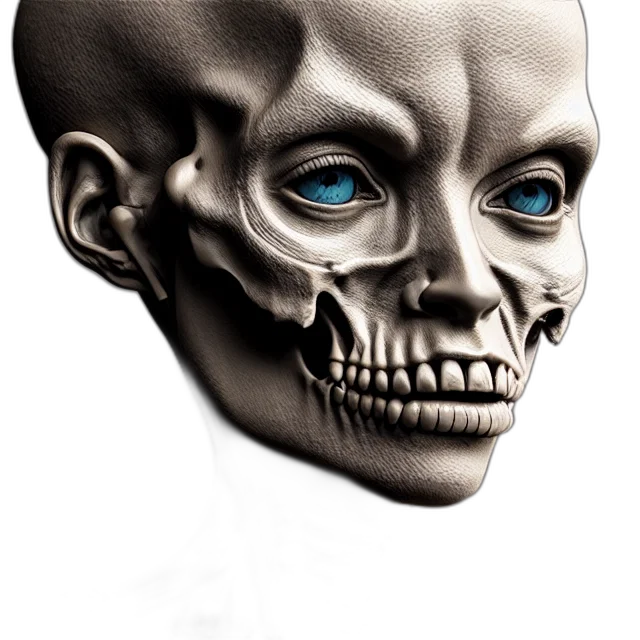 face, mask, robot, creature transparent PNG cut-out