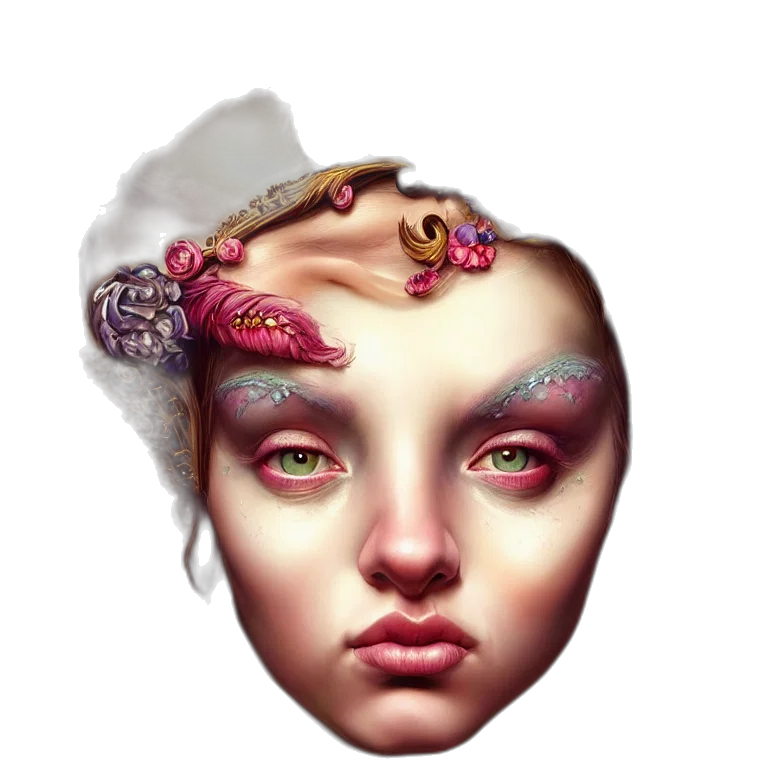 crown, face, jewelry, mask transparent PNG cut-out