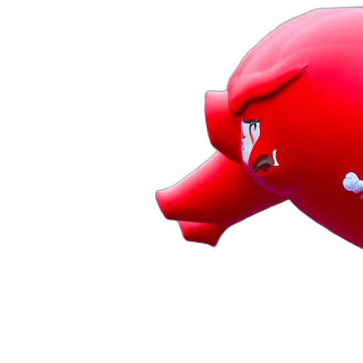 3d render, photorealistic, concept art, inflatable transparent PNG cut-out