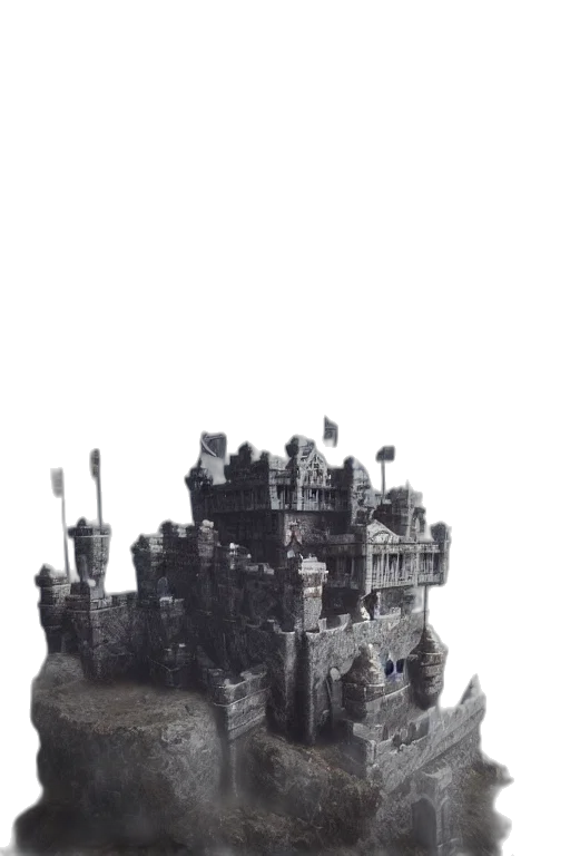 crown, dragon, building, robot transparent PNG cut-out