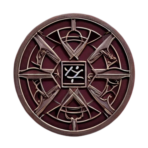 jewelry, 3d render, runic, symbol transparent PNG cut-out