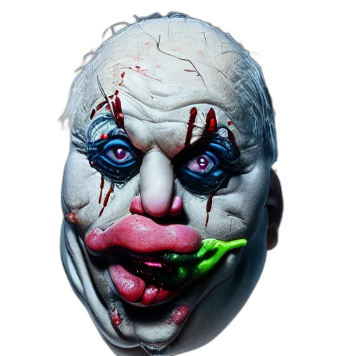 mask, face, creature, 3d render transparent PNG cut-out
