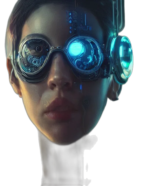 robot, mask, face, staff transparent PNG cut-out