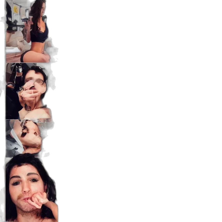 face, dress, creature, insta transparent PNG cut-out