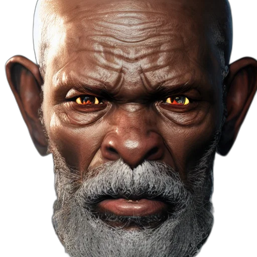 face, staff, mask, creature transparent PNG cut-out