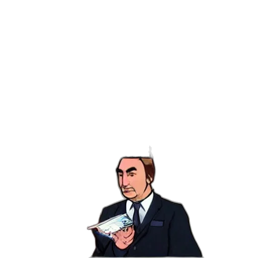 staff, jacket, cartoon, pixel art transparent PNG cut-out