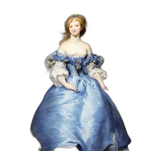 dress, crown, jewelry, photorealistic transparent PNG cut-out