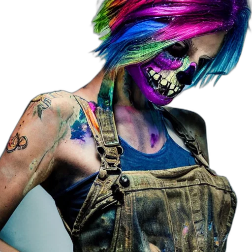 mask, jewelry, cyberpunk, photorealistic transparent PNG cut-out