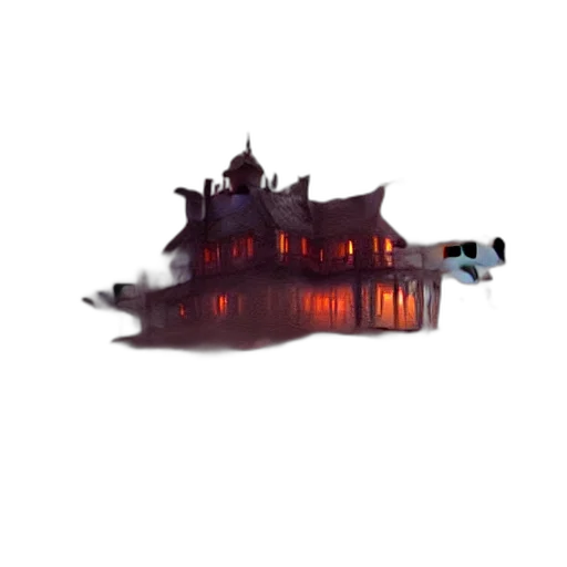 building, dragon, crown, weapon transparent PNG cut-out
