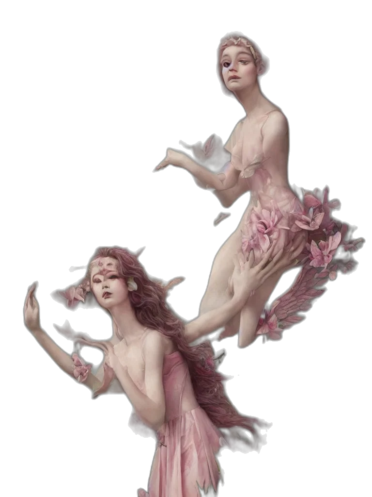 dress, concept art, fantasy art, oil painting transparent PNG cut-out