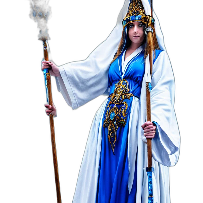 staff, sword, weapon, dress transparent PNG cut-out