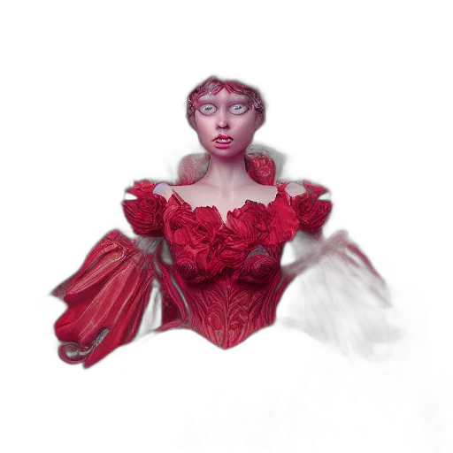 dress, mask, crown, face transparent PNG cut-out