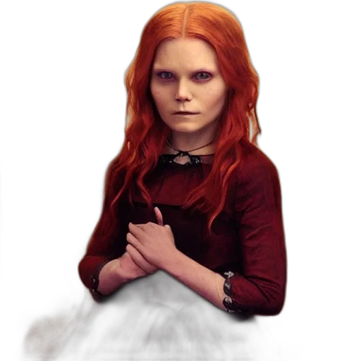 dress, face, creature, concept art transparent PNG cut-out