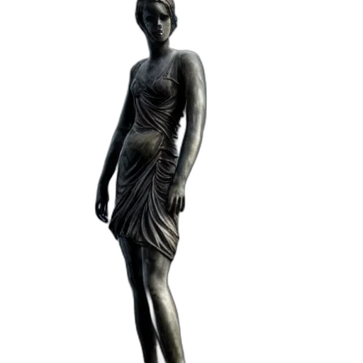 dress, jewelry, staff, 3d render transparent PNG cut-out