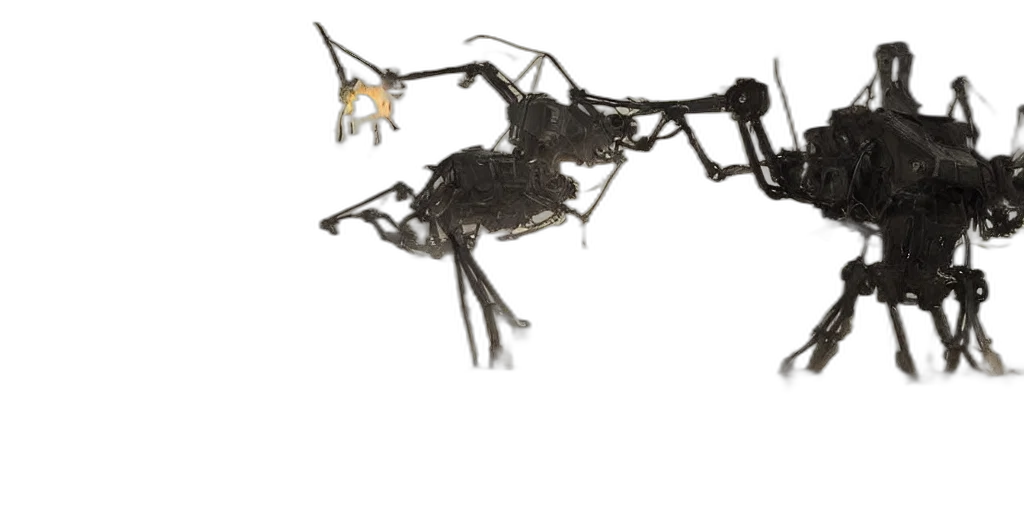 robot, dragon, animal, crown transparent PNG cut-out