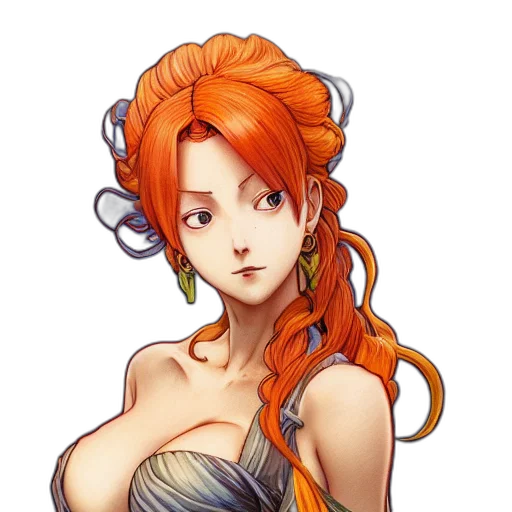 dress, crown, jewelry, staff transparent PNG cut-out
