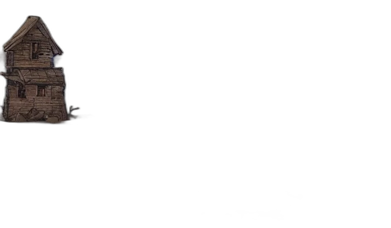 serene, landscape, singular, building transparent PNG cut-out