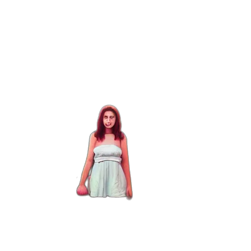 dress, hair, robot, creature transparent PNG cut-out