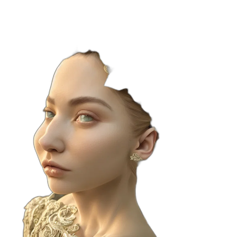 face, crown, jewelry, mask transparent PNG cut-out