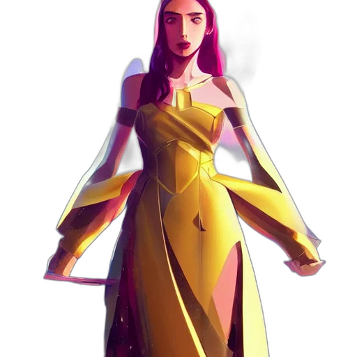 dress, concept art, fantasy art, comic book art transparent PNG cut-out