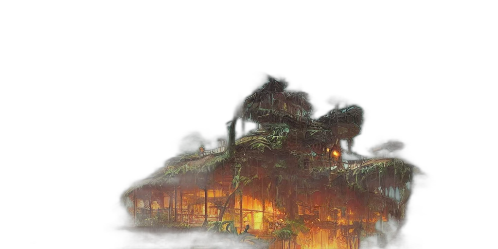 building, dragon, concept art, fantasy art transparent PNG cut-out