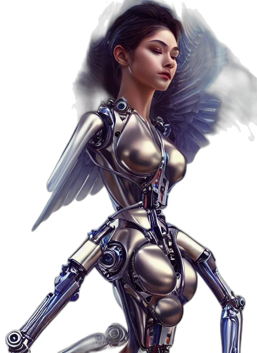 robot, jewelry, sword, fantasy art transparent PNG cut-out