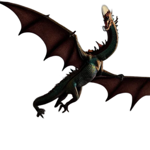 dragon, animal, creature, weapon transparent PNG cut-out