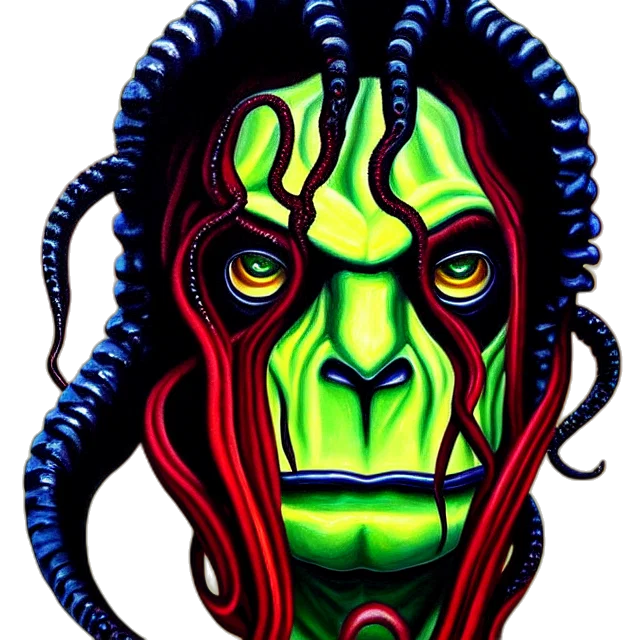 mask, creature, face, concept art transparent PNG cut-out