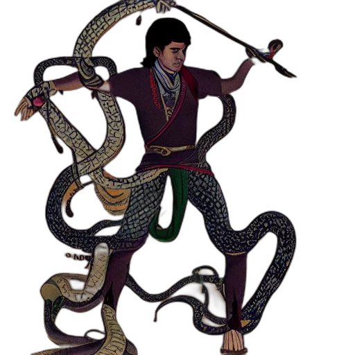 staff, dragon, creature, sword transparent PNG cut-out