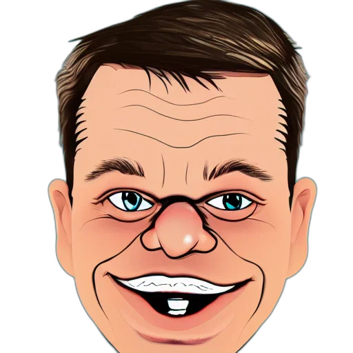 face, cartoon, photorealistic, illustration transparent PNG cut-out