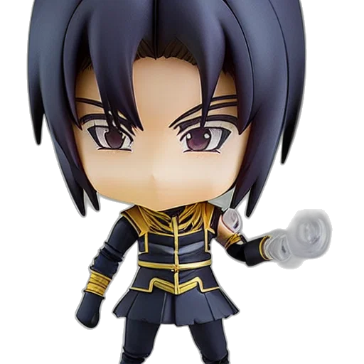 3d render, anime, nendoroid, shang transparent PNG cut-out