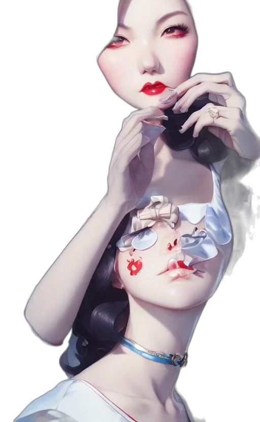 dress, mask, face, jewelry transparent PNG cut-out
