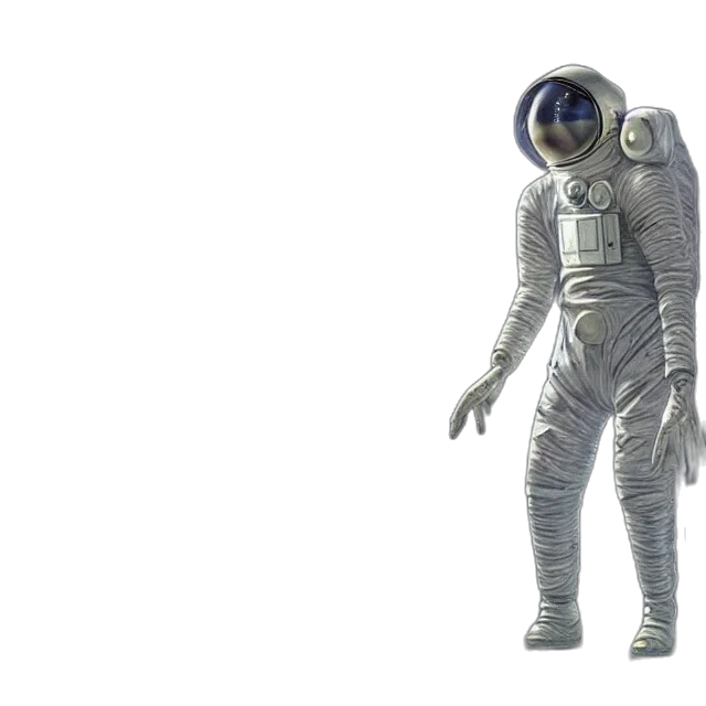 robot, concept art, 3d render, outer space transparent PNG cut-out