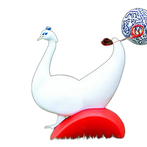 animal, crown, 3d render, concept art transparent PNG cut-out