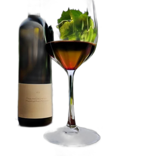 bottle, 3d render, wine, weird transparent PNG cut-out