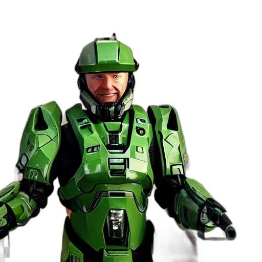 robot, weapon, 3d render, concept art transparent PNG cut-out