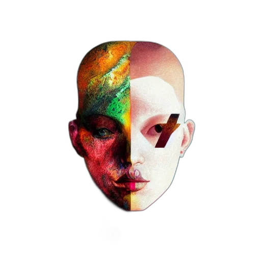 mask, face, crown, creature transparent PNG cut-out