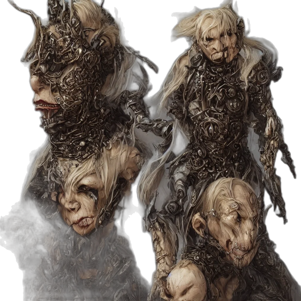 mask, face, creature, staff transparent PNG cut-out