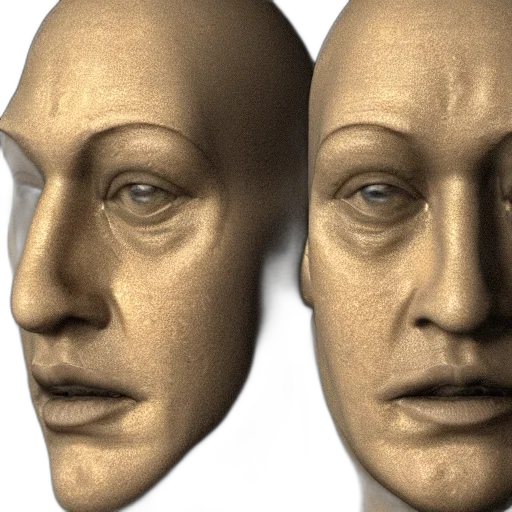mask, face, 3d render, photorealistic transparent PNG cut-out
