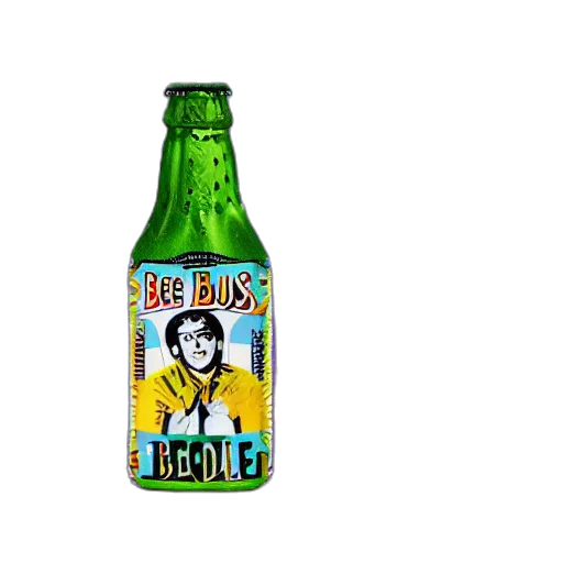 bottle, food, pixel art, 3d render transparent PNG cut-out