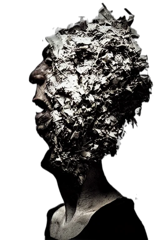 face, mask, hair, crown transparent PNG cut-out