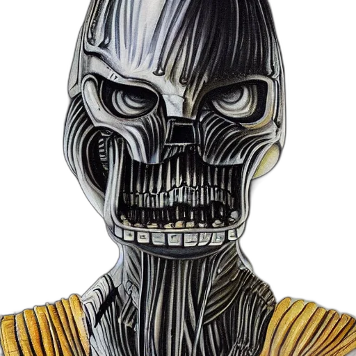 mask, robot, face, comic book art transparent PNG cut-out