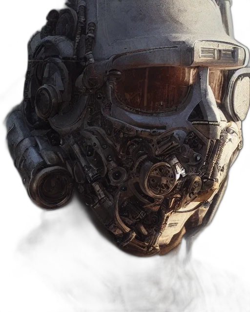 mask, face, robot, jacket transparent PNG cut-out