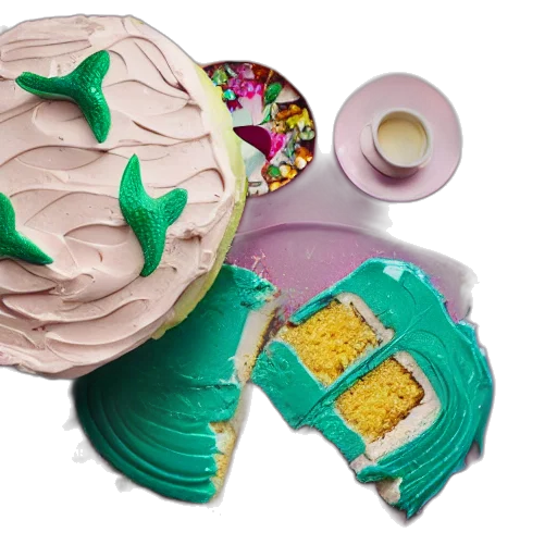 food, hat, pastel, green transparent PNG cut-out