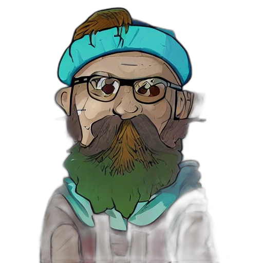 staff, jacket, face, hat transparent PNG cut-out