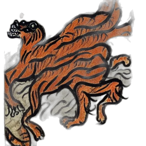 dragon, animal, creature, staff transparent PNG cut-out