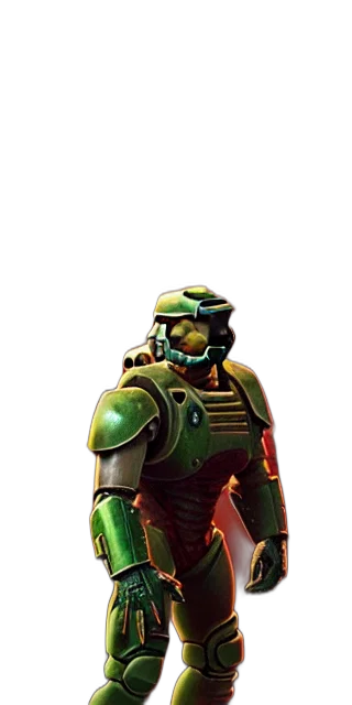 robot, weapon, staff, face transparent PNG cut-out