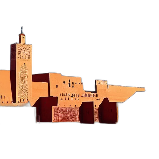 building, concept art, 3d render, pixel art transparent PNG cut-out